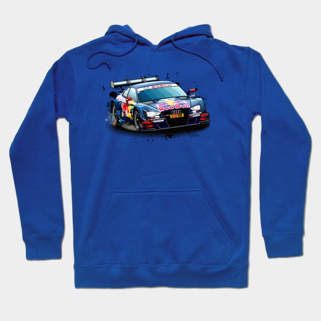 Mattias Ekstrom's DTM car - Illustration Hoodie by Mario Ramos Rally Art